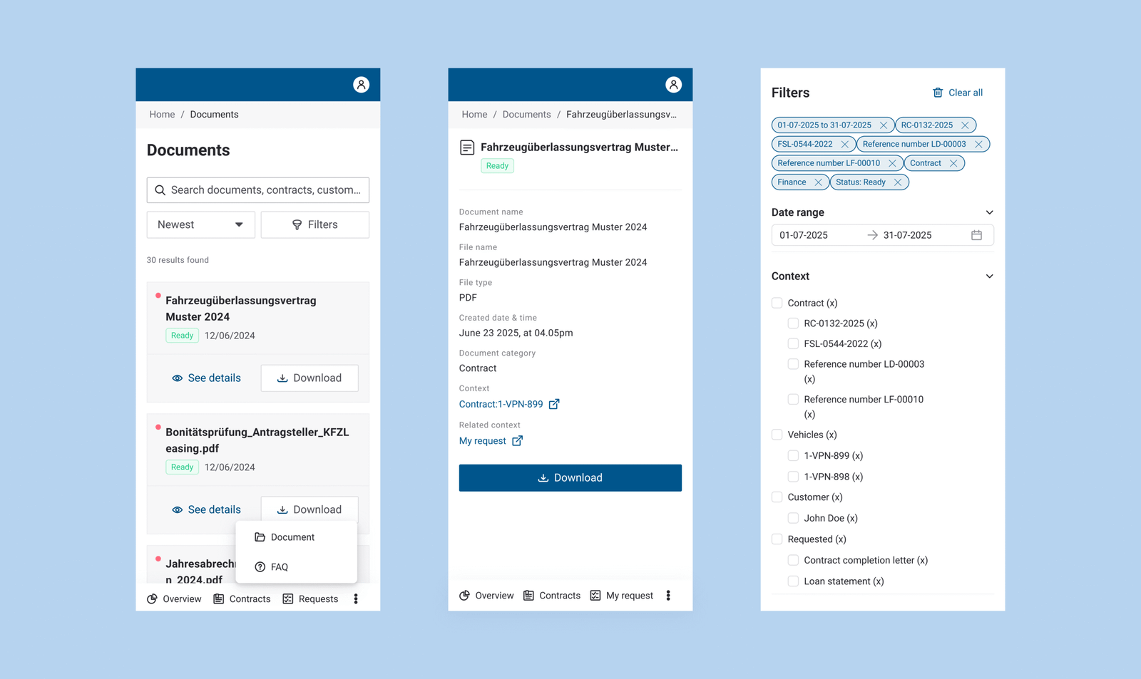 document mockup sofico mobile