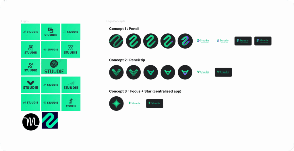 logo concept iterations